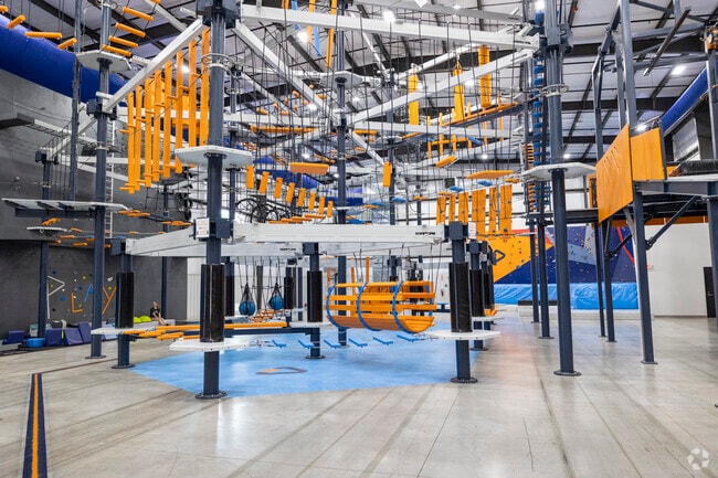 CBUS attracts visitors from New Albany and beyond with its ropes course.