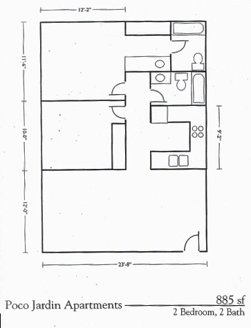 2HAB/2BA - Poco Jardin I