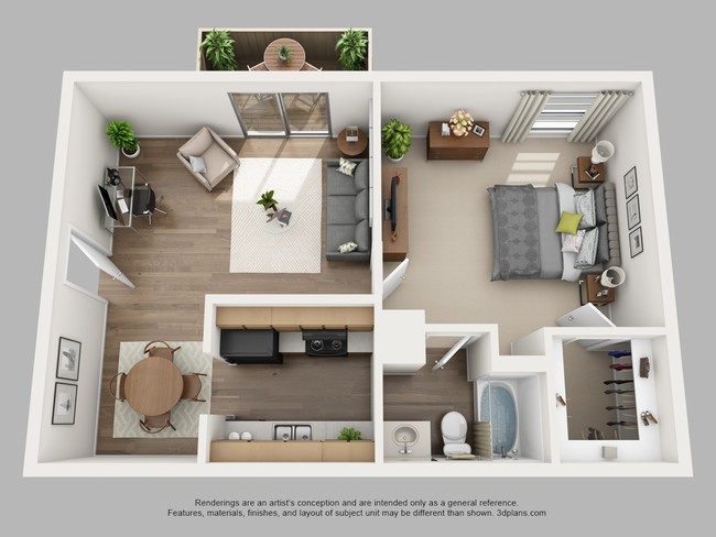 Lone Star A1 - The Loop Apartments