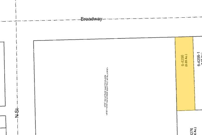 Mapa de la parcela - 849 E Broadway
