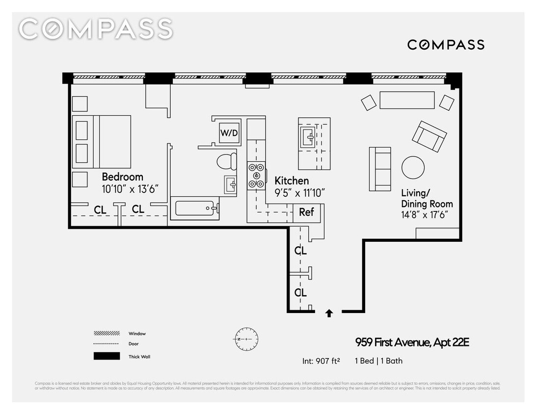 959 1st Ave. Unit 22-E, New York, NY 10022 - Room for Rent in New York ...