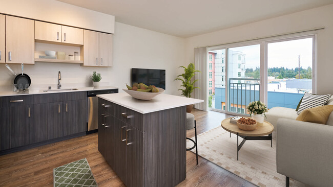 Living Room with Hard Surface Flooring - Lane