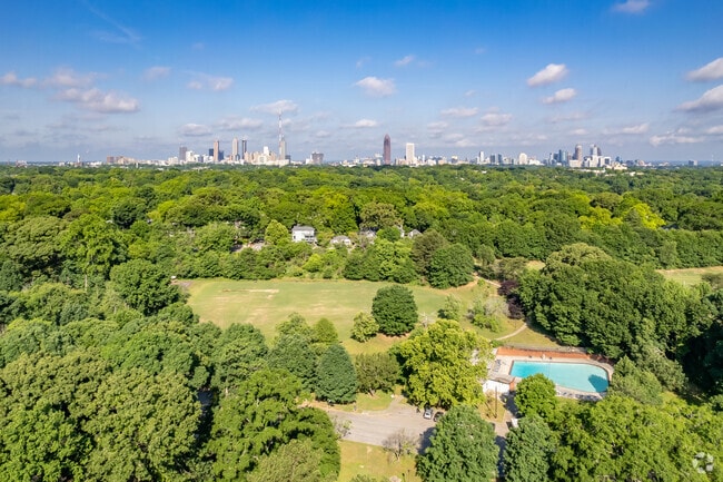 Aerial view of Candler Park.