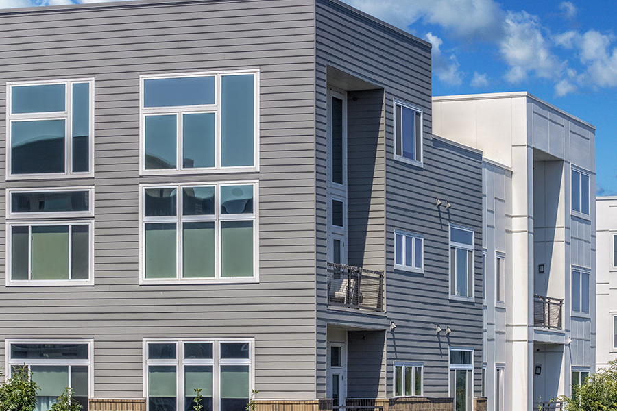 Estudios, apartamentos de una, dos y tres habitaciones con planos, lofts y casas adosadas - Silos South End