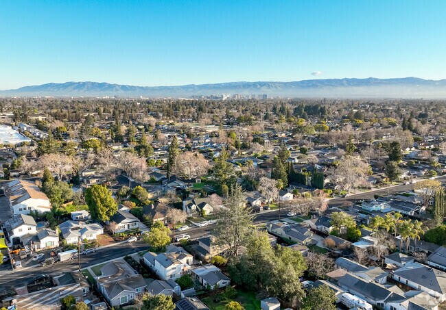 Campbell spreads out below.