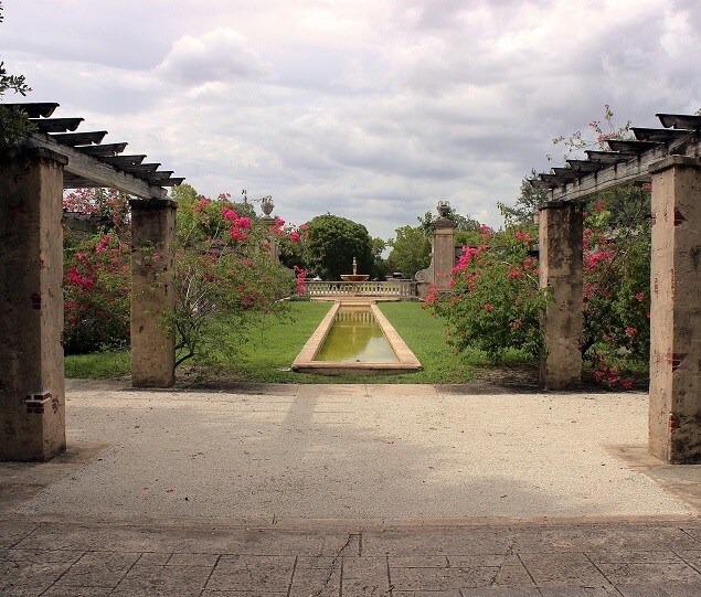 The Coral Gables Prado Entrance is a popular spot for photos