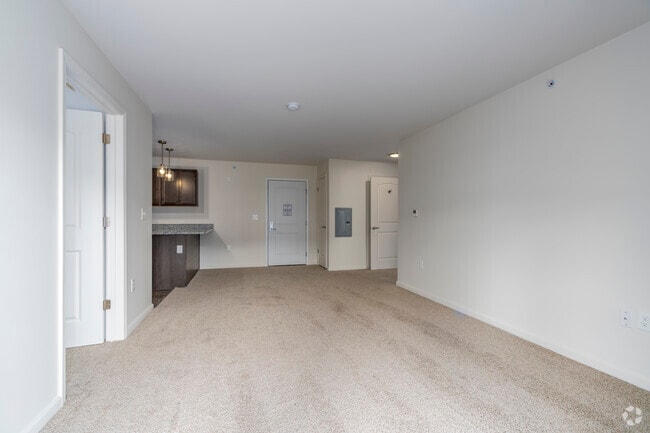 2BR, 1BA - 800SF - Living/Dining Room - The Willows Senior Apartments