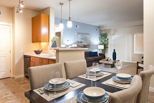 Real Wood Kitchen Cabinets - Island View Apartments