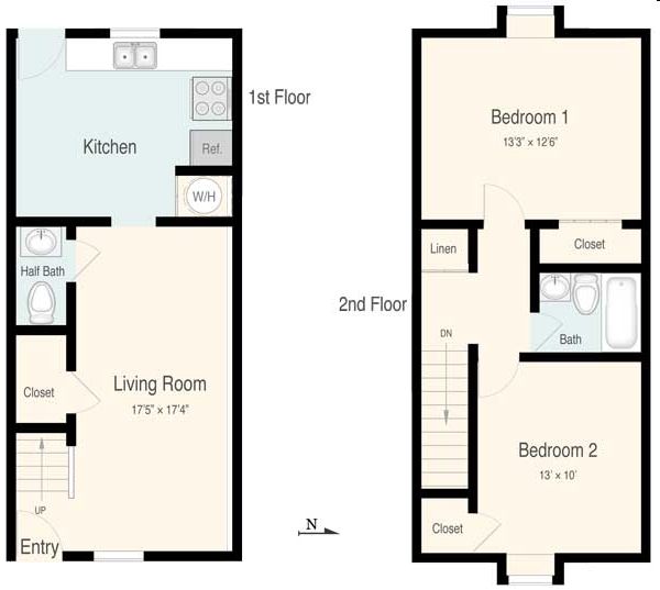 2BR/1.5BA - Hanover Apartments