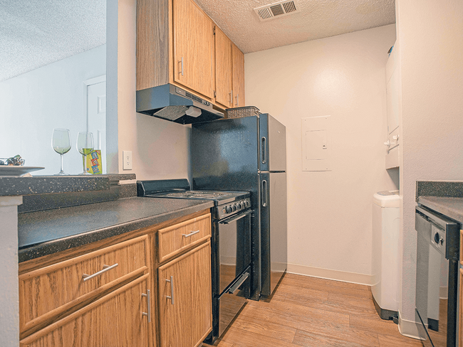 Kitchen Bar and Extensive Counter Space - Beacon Hill Apartments