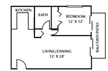 Parkview Manor – One Bedroom, One Bath Suite