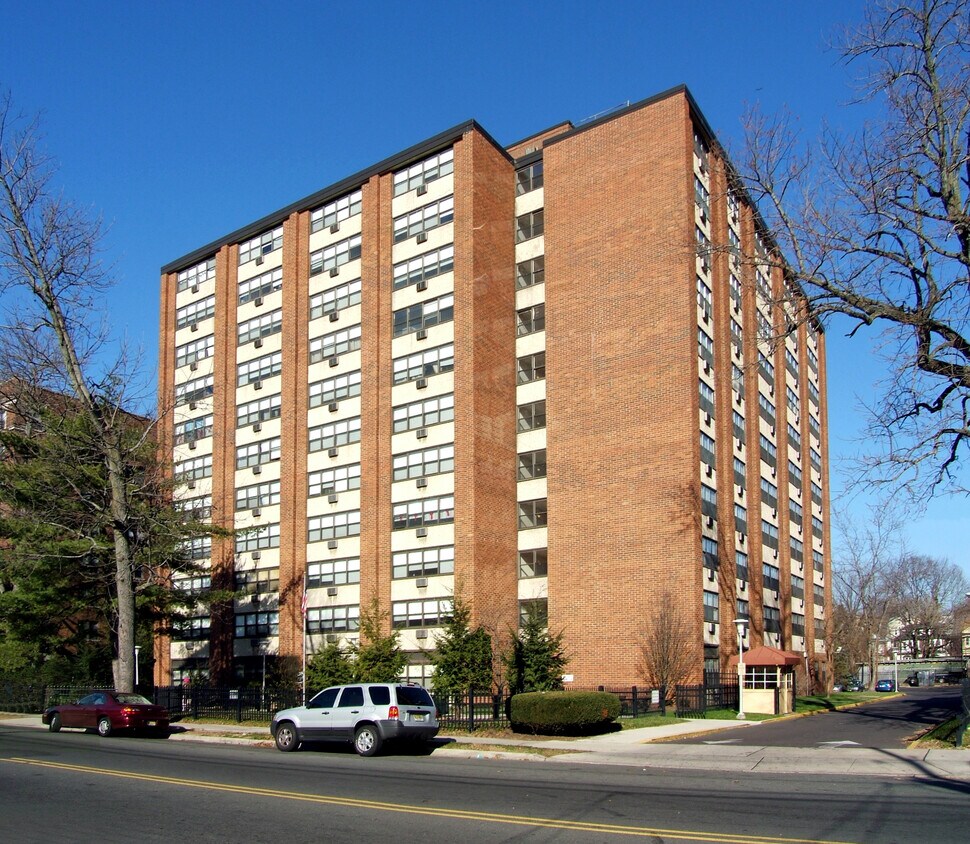 View from the south - J. Conner French Towers