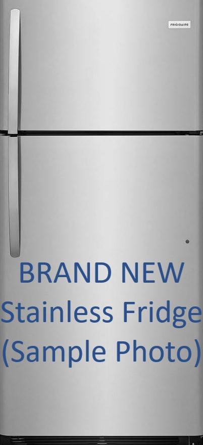 Brand New Stainless Steel Refrigerator - 210 Woodland Pkwy