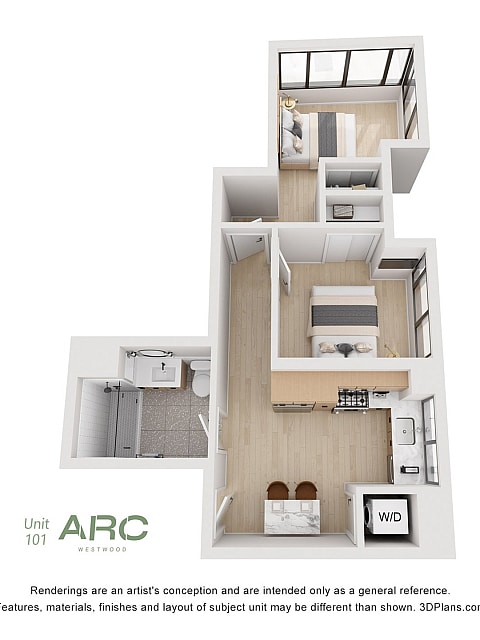ARC Westwood_Unit 101_2 Bed_523 - ARC Westwood - Fully Furnished by RH