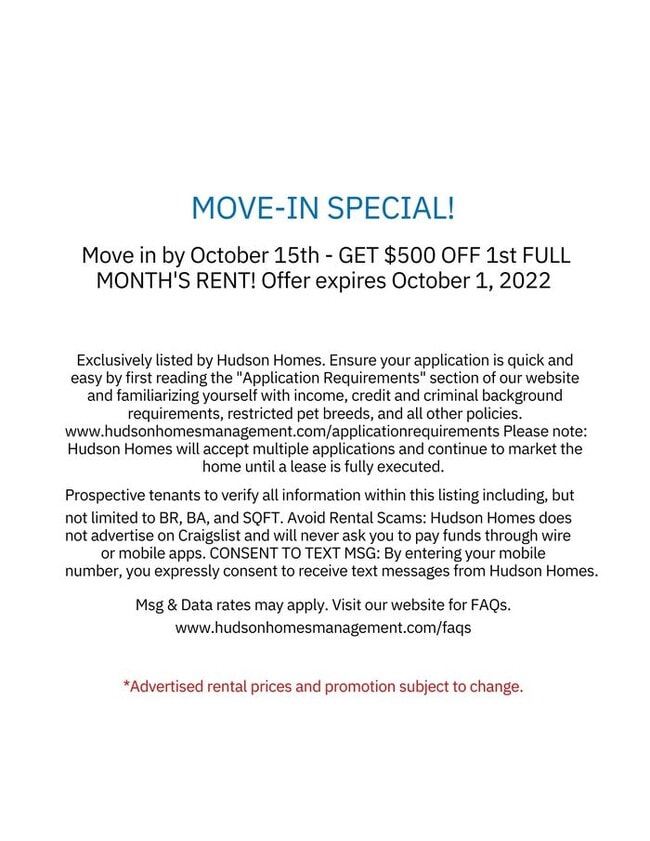 Building Photo - Move In By October 15th - GET $500 OFF 1ST...