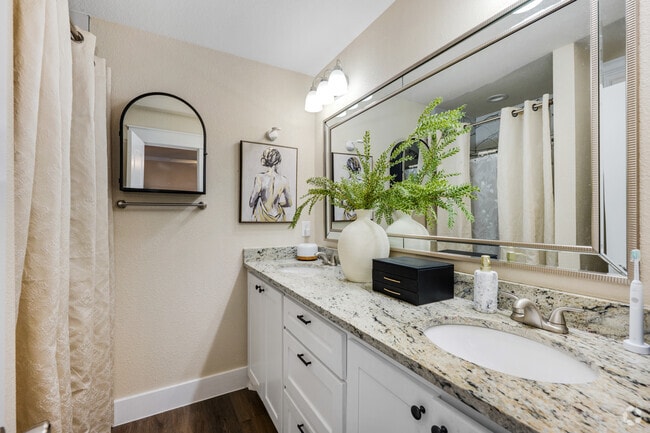 3BR, 2BA - 1,500SF - Primary Bathroom - Cooper Ridge Apartment Homes