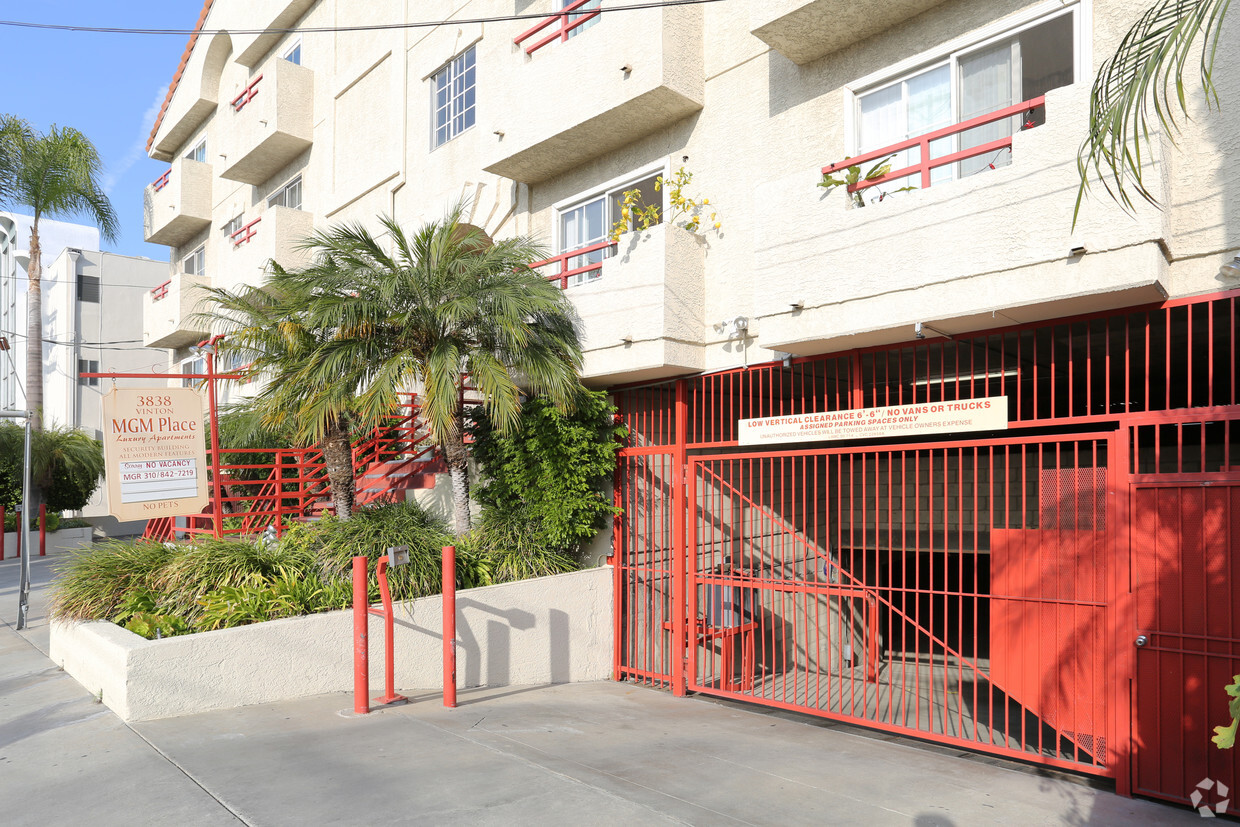 Parking Entrance - MGM Place Luxury Apartments