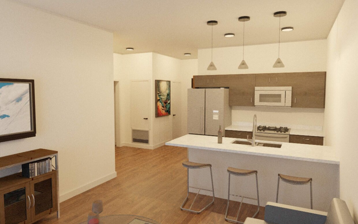 Foto del edificio - Modern 2-Bed, 2-Bath Apartment in the Hear...