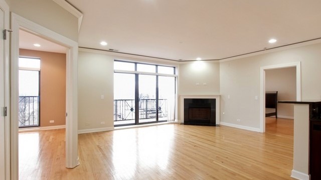 Living Room, Balcony, & Fireplace - 22 S Western Ave