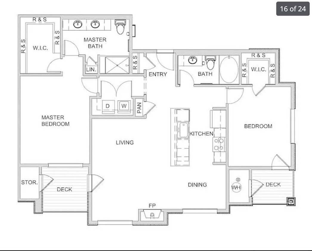Apartment Layout - 17297 Wilde Ave