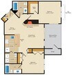 2 bed/2 bath - 1003 sq ft