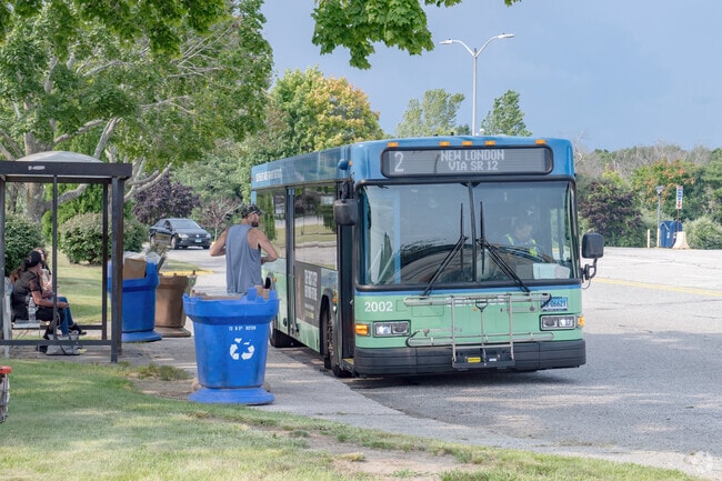 Several buses serve Groton's Long Hill neighborhood, with many stopping near Route 1.