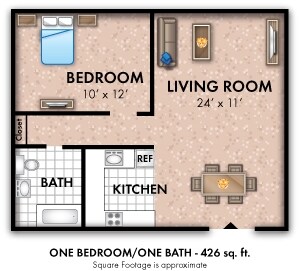 1BR/1BA - Highland House Apartment Homes