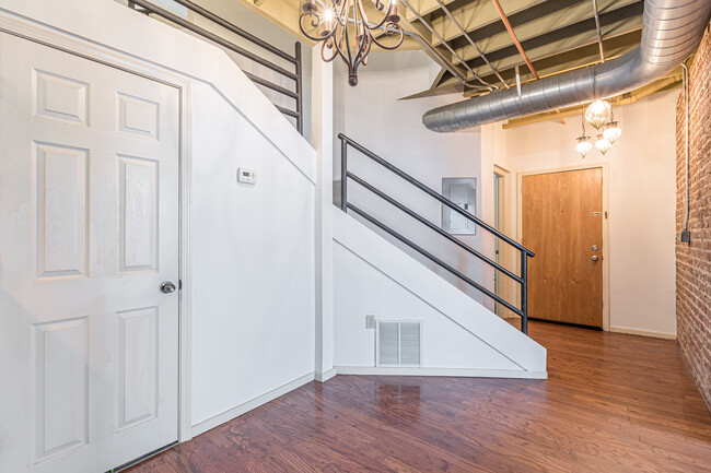 Entry with half bath downstairs and storage closet - 158 Walker St SW