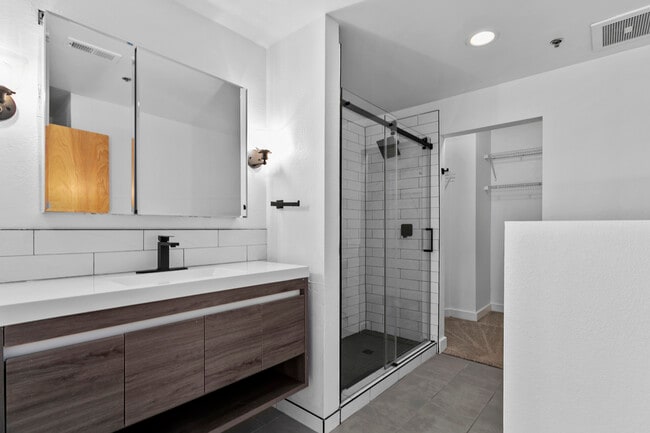 Updated Walk-In Shower - Opera House - Unity Lofts
