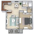 1 Bed • 1 Bath (A)