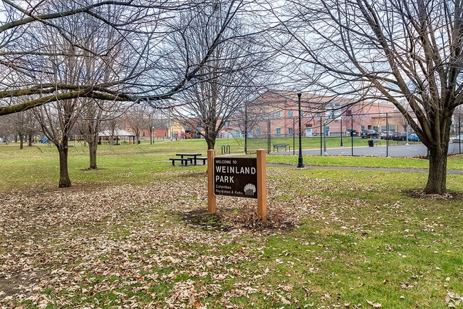Weinland Park is central to the neighborhood.