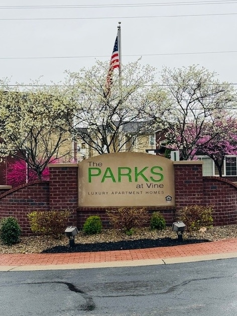 Señal de parques - Parks at Vine
