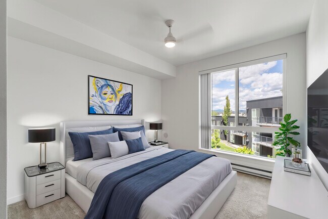 1 habitación, 1 baño - 774 pies cuadrados - Dormitorio - Green Door Flats