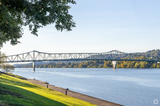 Harris Riverfront Park has stunning view of the Ohio River in Huntington.