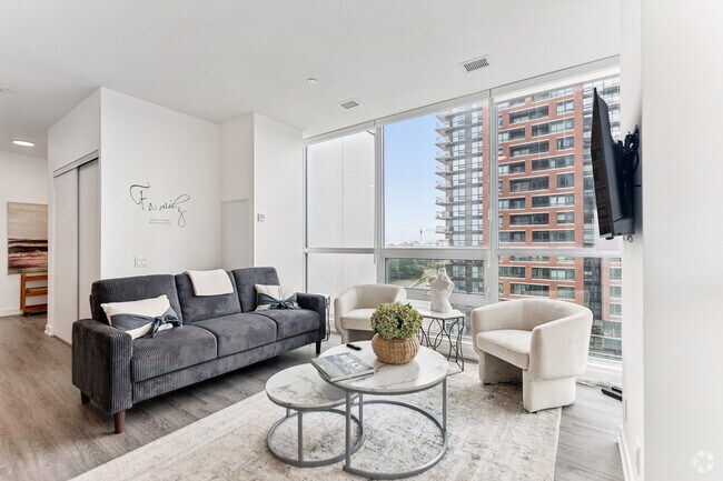 2 chambres, 2 salles de bain - 66 m² - Salon - Vision at Pat Bayly Square