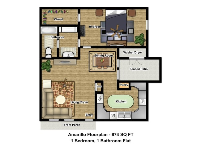 Floorplan - Reed Parque Townhomes