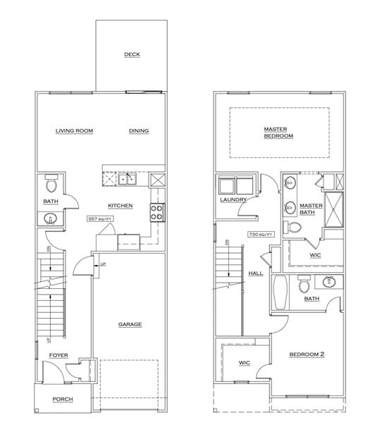 Floorplan - Eagle Creek Townhomes
