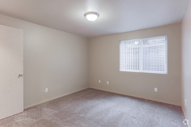 Both bedrooms are large- plenty of room for even a large bed! - Overlook Pointe Apartments