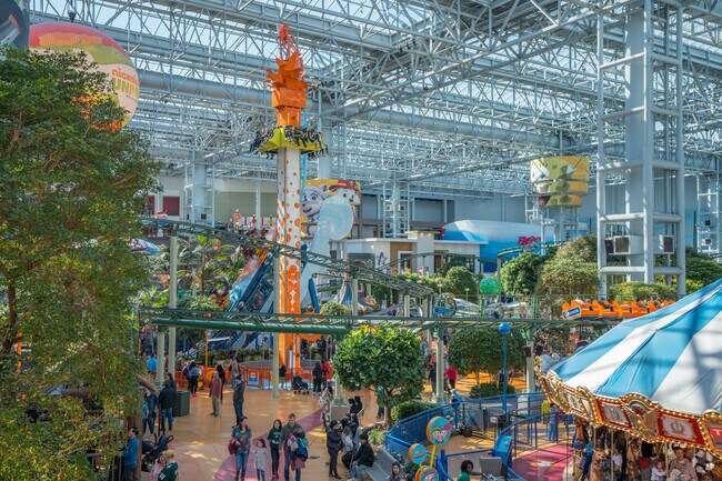The Nickelodeon theme park is located inside the Mall of America.