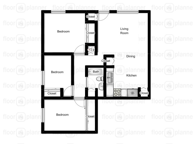 3BR/1BA - Summerhill Apartments