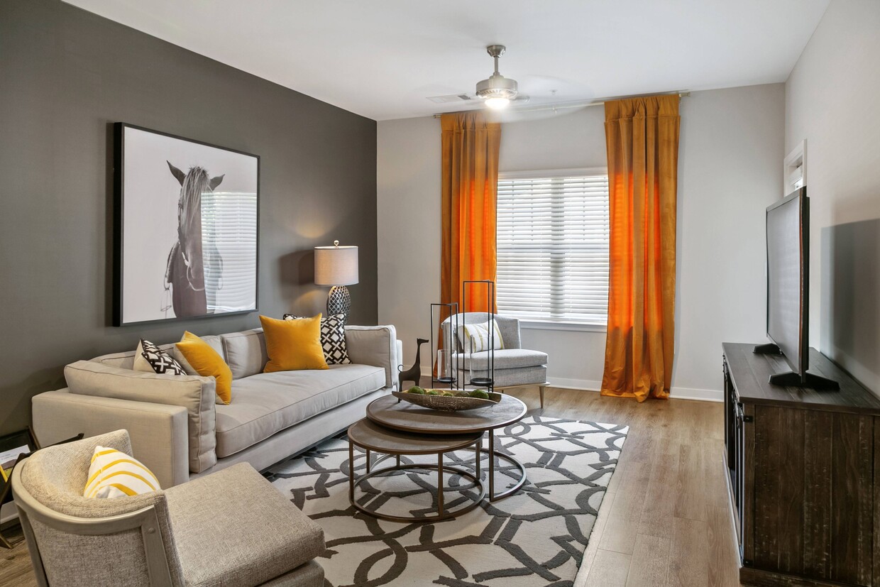 Spacious Living Room Area - Legacy at Jones Farm Apartments