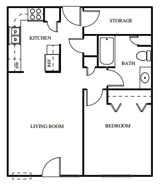 1BR/1BA - Dempsey Commons