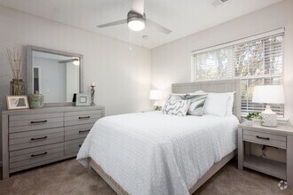 2BR, 2BA - 986SF - Primary Bedroom - Cardinal Apartments