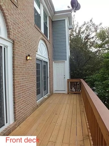 Front Deck and mechanical room - 11809 Rockaway Ln