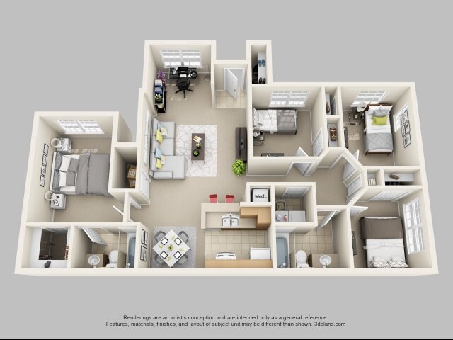 Brooke Commons Apartments Orlando Fl Four Bedroom Two Bath Brooke Commons