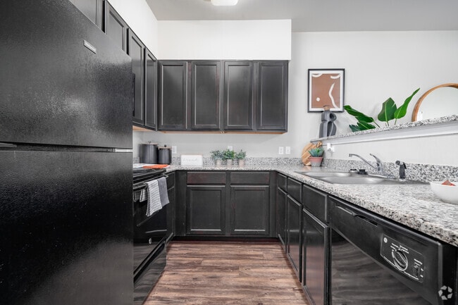 1BR, 1BA _ 634SF - Kitchen - Arroyo Seco Villas