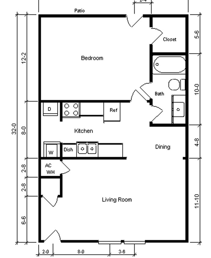 1HAB/1BA - Moss Creek