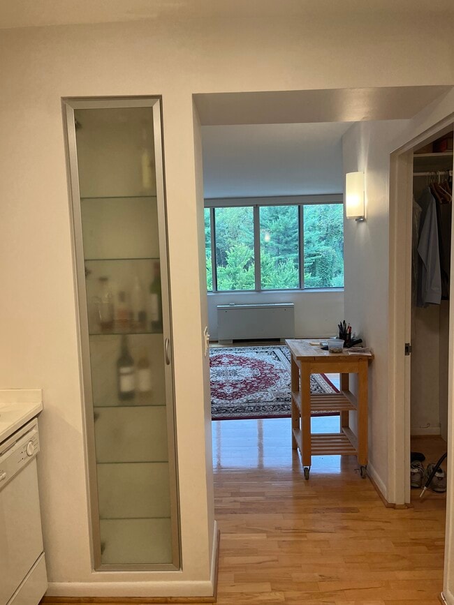 Kitchen to Living Area - closed cabinet view - 2939 Van Ness Street, NW