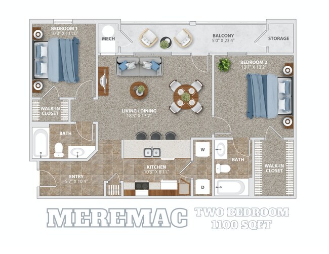 Interior Photo - Cave Mill Apartments