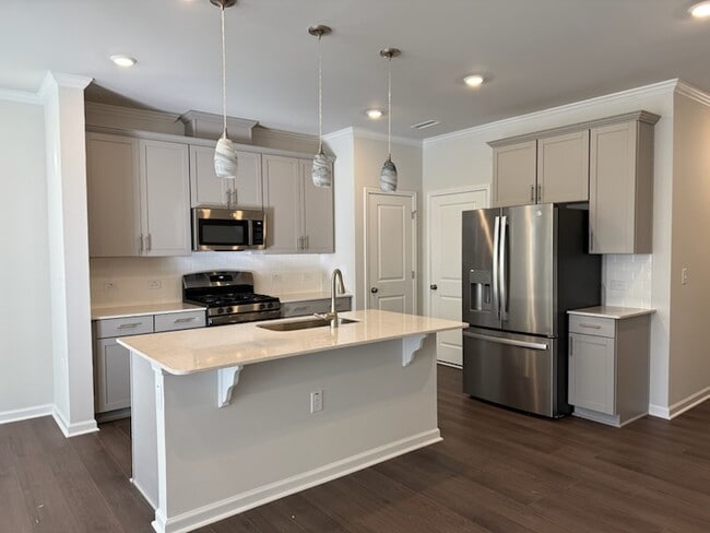 Custom Pendant Lighting over Island - 266 Peebles Dr